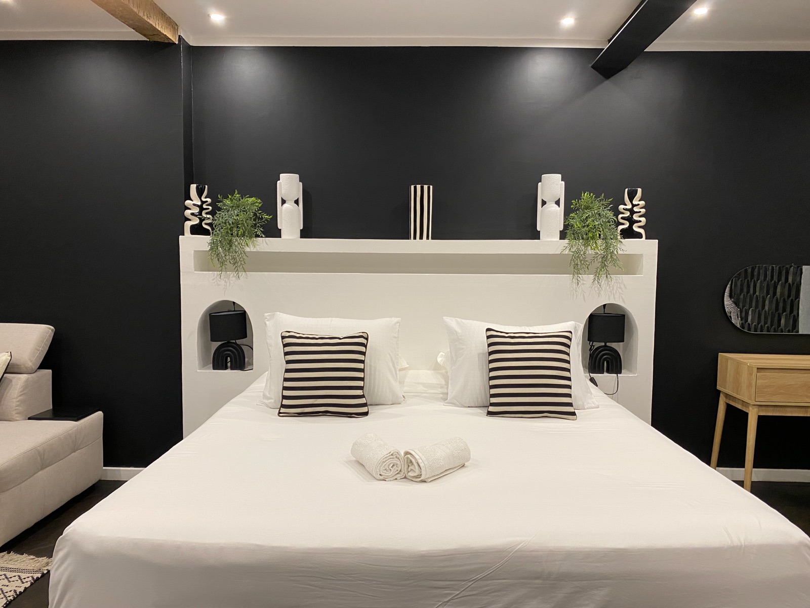 Le lit de la chambre Eclipse