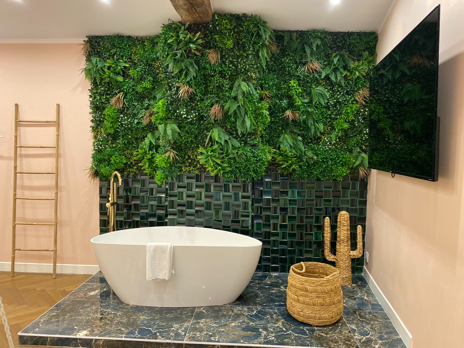 Salle de bain de la chambre Jungle