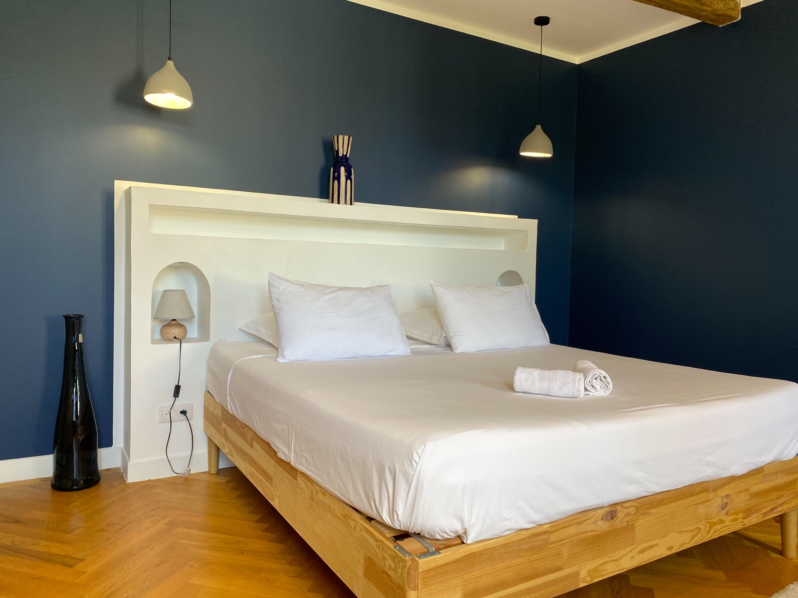 Le lit de la chambre Océanie