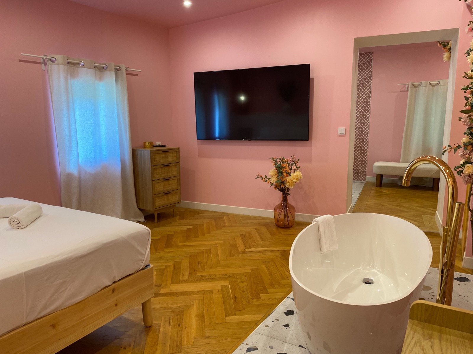 Vue d'ensemble de la chambre Rose